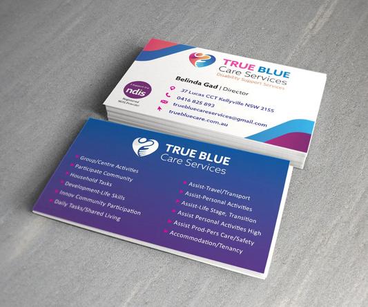 90x55 400gsm Branding Cards